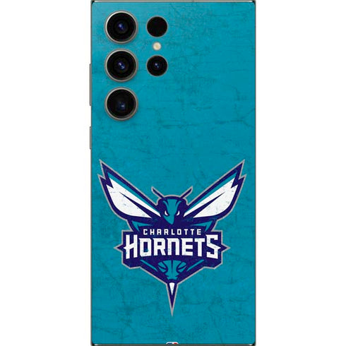 NBA Charlotte Hornets Distressed Galaxy S25 Ultra Skin